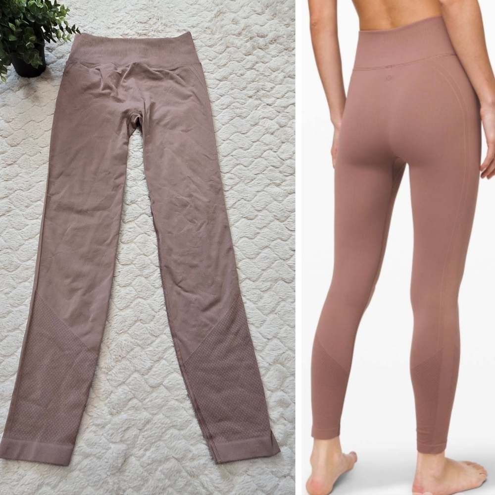 Lululemon Tan Spanish Oak Ebb to Street Tight, Size 4